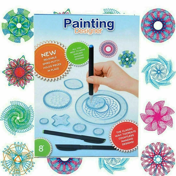 27Pcs Spirograph Design Set Draw Drawing Art Craft Create Educational Toys Gifts